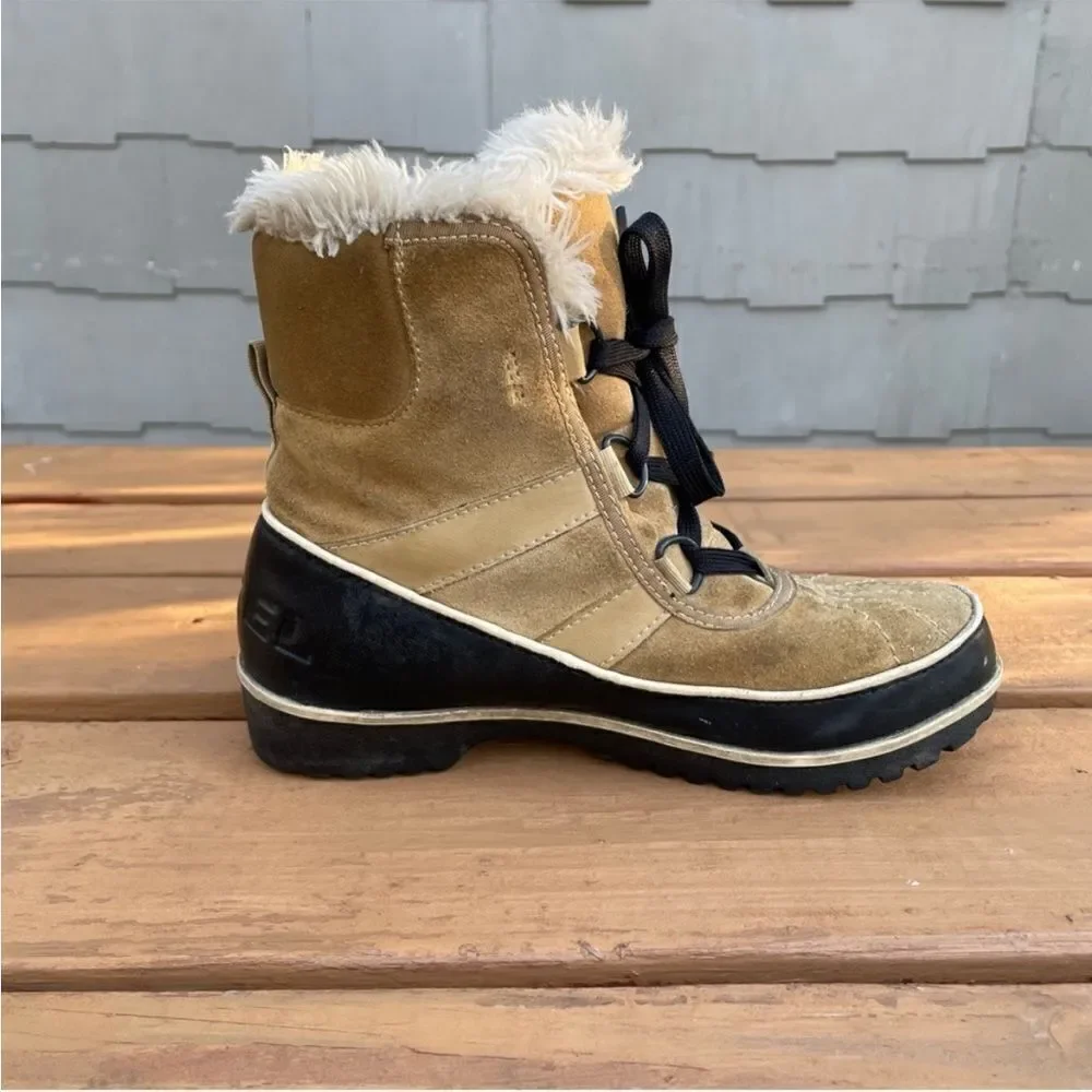 Sorel‎ Tivoli II Womens Winter Snow Boots Size 6 Suede Waterproof NL2089-373